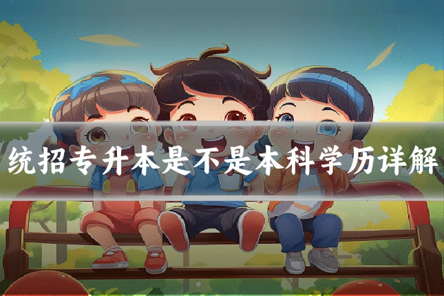 统招专升本是不是本科学历详解