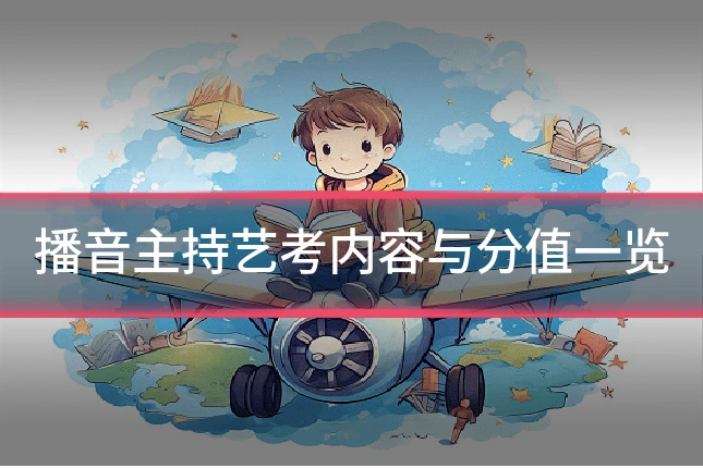 播音主持艺考内容与分值一览