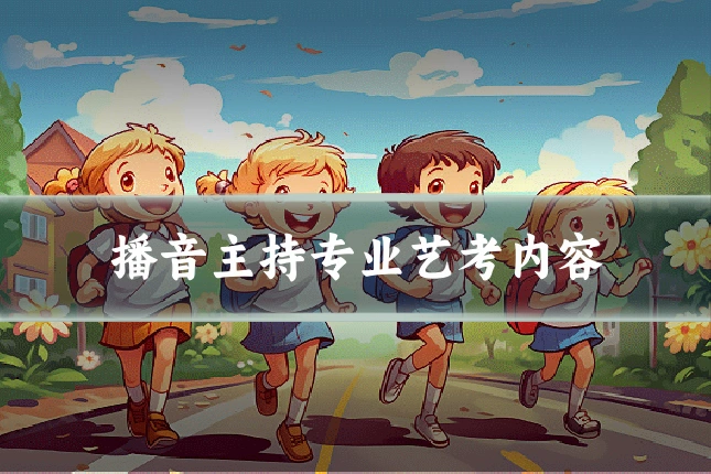 播音主持专业艺考内容