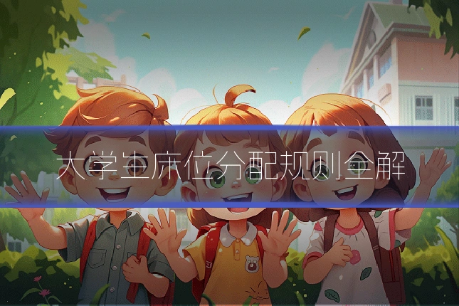 大学生床位分配规则全解
