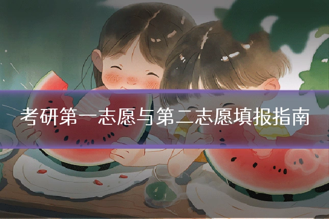 考研第一志愿与第二志愿填报指南