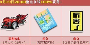 QQ飞车4月19日活动福利攻略分享