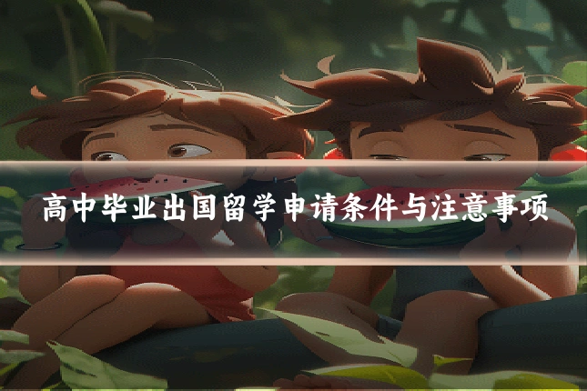 高中毕业出国留学申请条件与注意事项