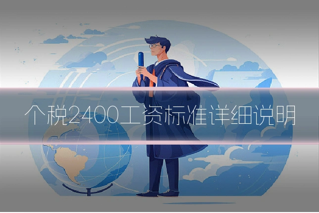 个税2400工资标准详细说明