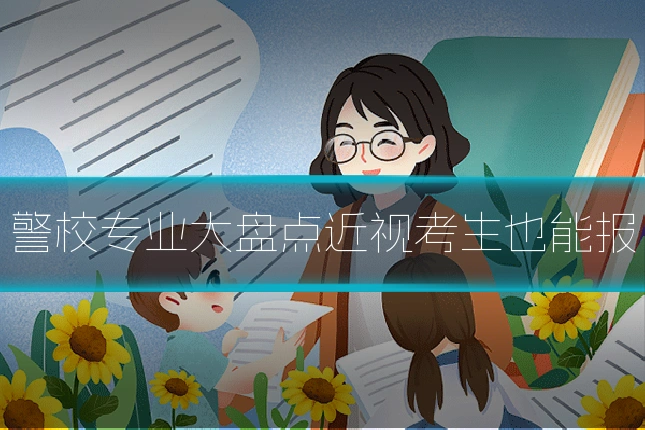 警校专业大盘点近视考生也能报