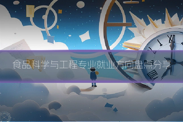 食品科学与工程专业就业方向盘点分享