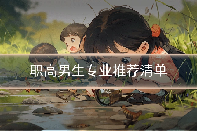 职高男生专业推荐清单