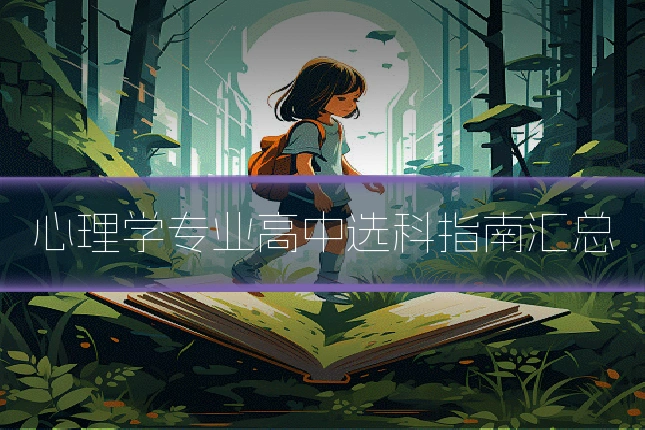 心理学专业高中选科指南汇总