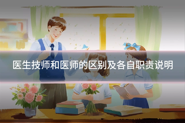 医生技师和医师的区别及各自职责说明
