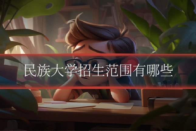 民族大学招生范围有哪些