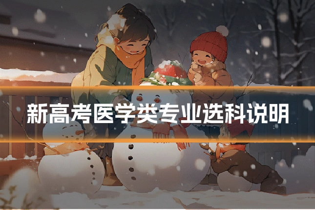 新高考医学类专业选科说明