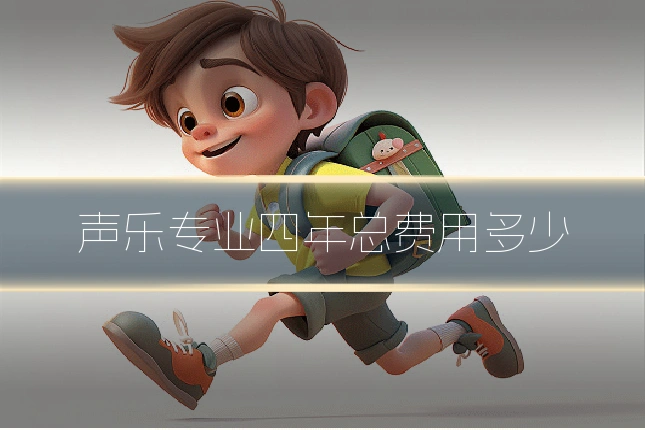 声乐专业四年总费用多少