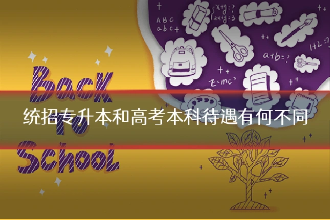 统招专升本和高考本科待遇有何不同