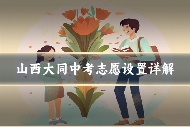 山西大同中考志愿设置详解