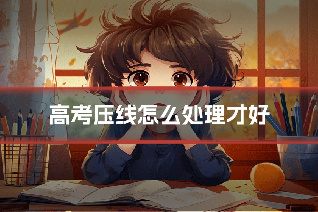 高考压线怎么处理才好