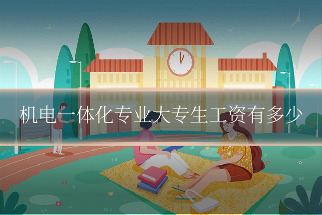 机电一体化专业大专生工资有多少