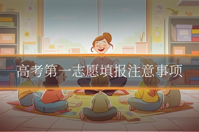 高考第一志愿填报注意事项