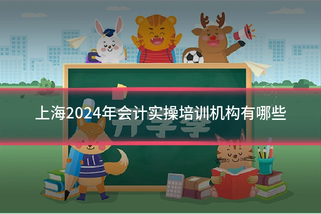 上海2024年会计实操培训机构有哪些