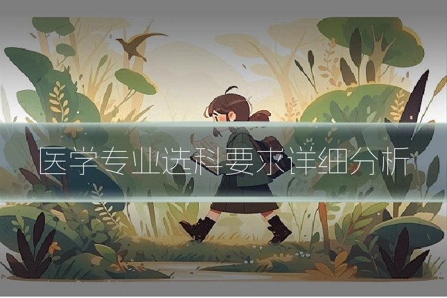 医学专业选科要求详细分析
