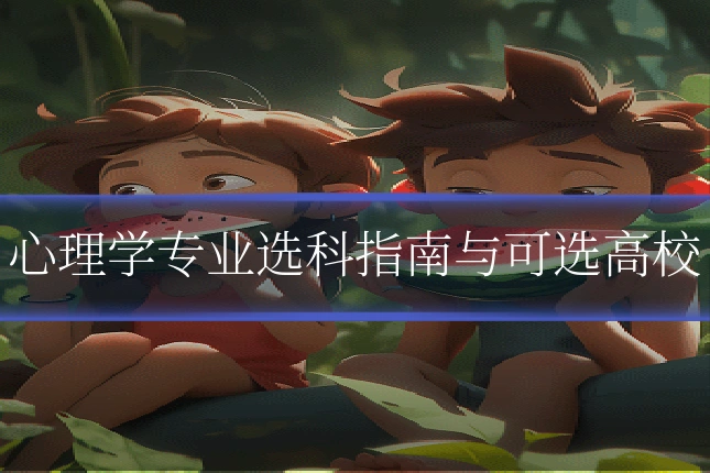 心理学专业选科指南与可选高校