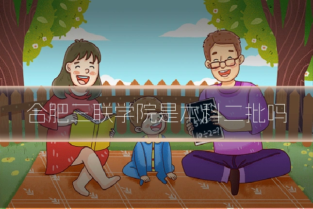 合肥三联学院是本科二批吗