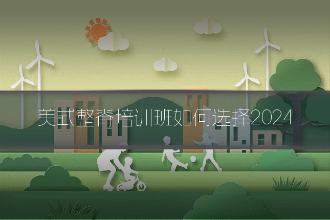 美式整脊培训班如何选择2024