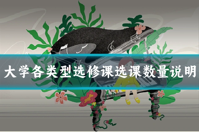 大学各类型选修课选课数量说明