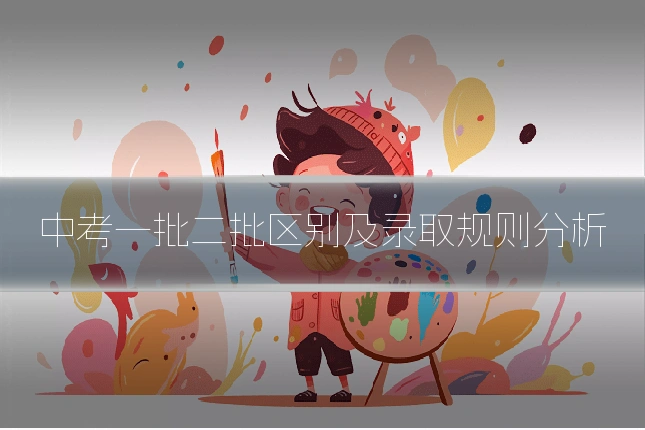 中考一批二批区别及录取规则分析