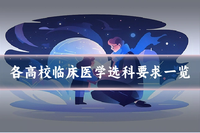 各高校临床医学选科要求一览