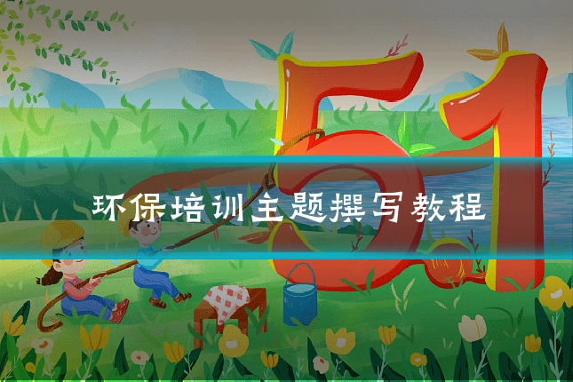 环保培训主题撰写教程
