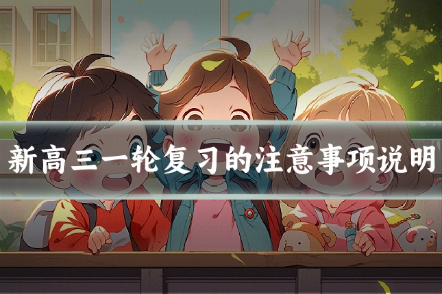 新高三一轮复习的注意事项说明