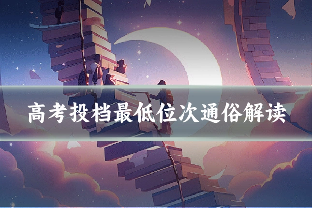 高考投档最低位次通俗解读