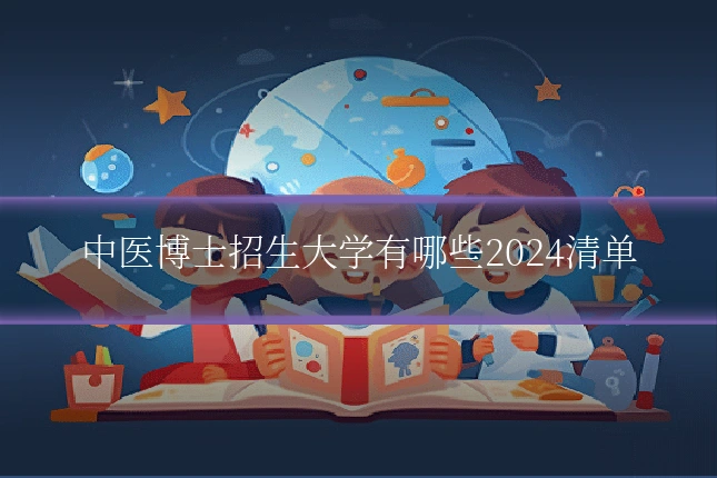 中医博士招生大学有哪些2024清单