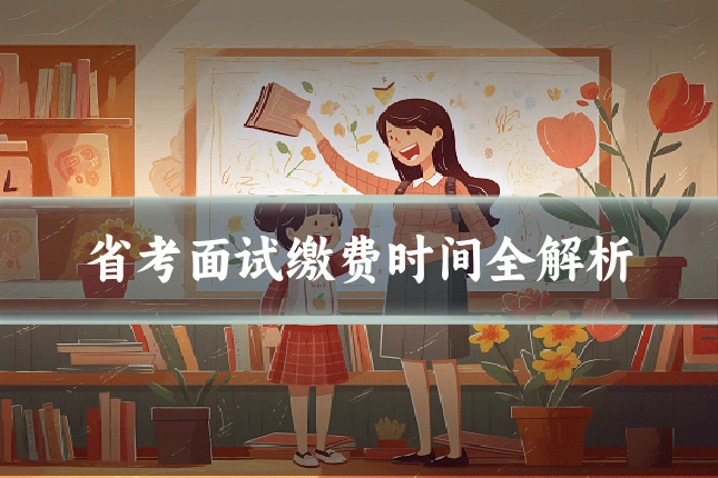 省考面试缴费时间全解析
