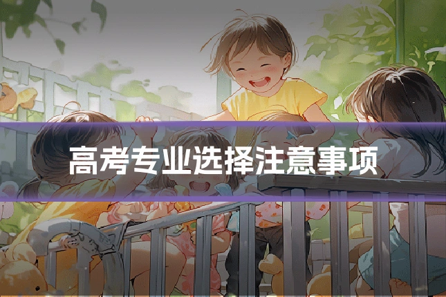 高考专业选择注意事项