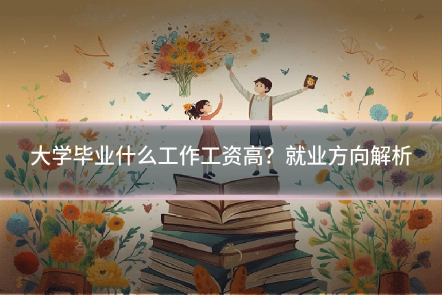 大学毕业什么工作工资高?就业方向解析