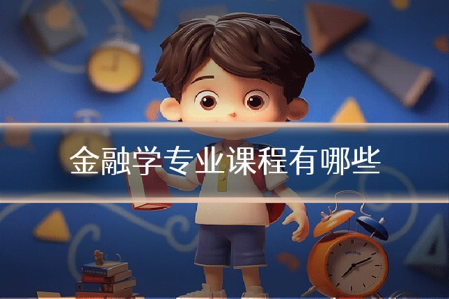 金融学专业课程有哪些