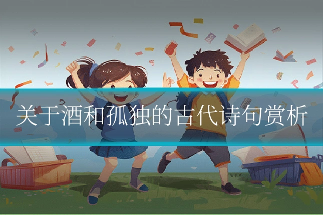 关于酒和孤独的古代诗句赏析