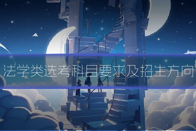 法学类选考科目要求及招生方向