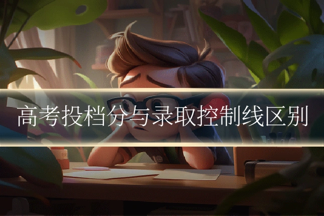 高考投档分与录取控制线区别
