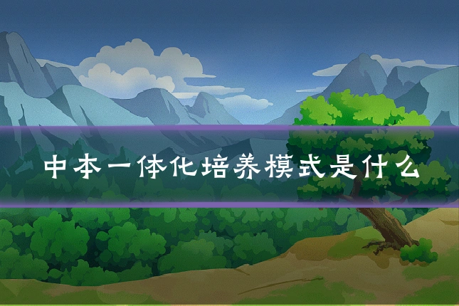 中本一体化培养模式是什么