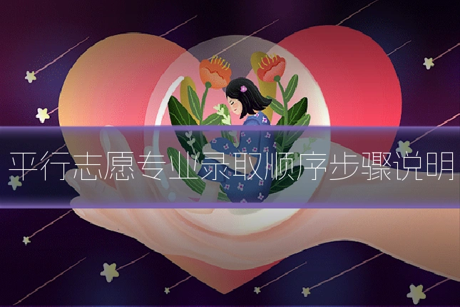平行志愿专业录取顺序步骤说明