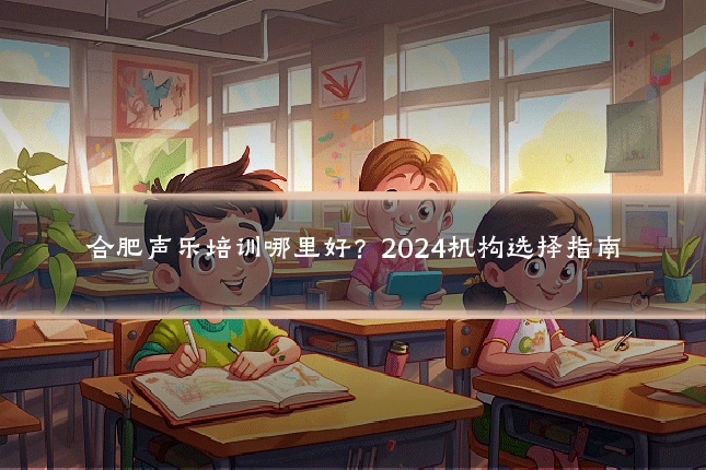 合肥声乐培训哪里好?2024机构选择指南