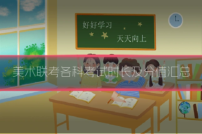 美术联考各科考试时长及分值汇总