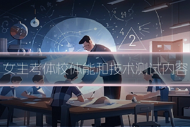 女生考体校体能和技术测试内容