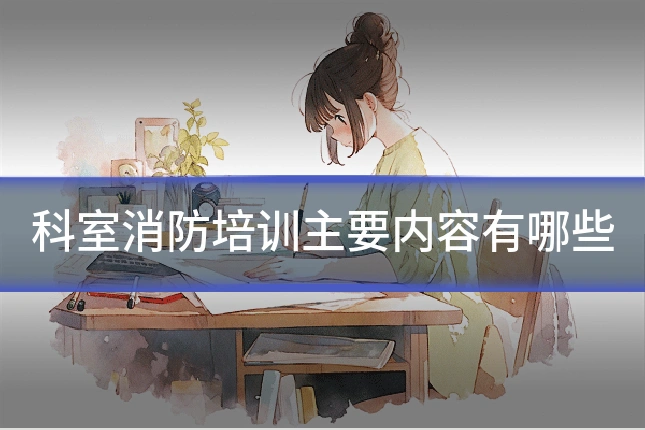 科室消防培训主要内容有哪些