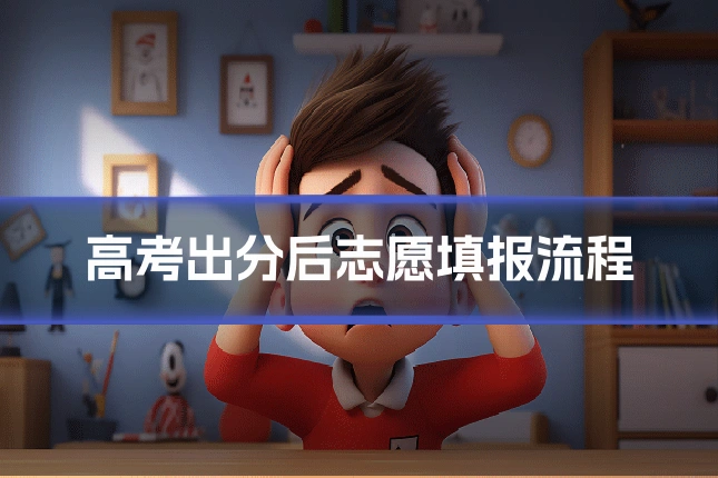 高考出分后志愿填报流程