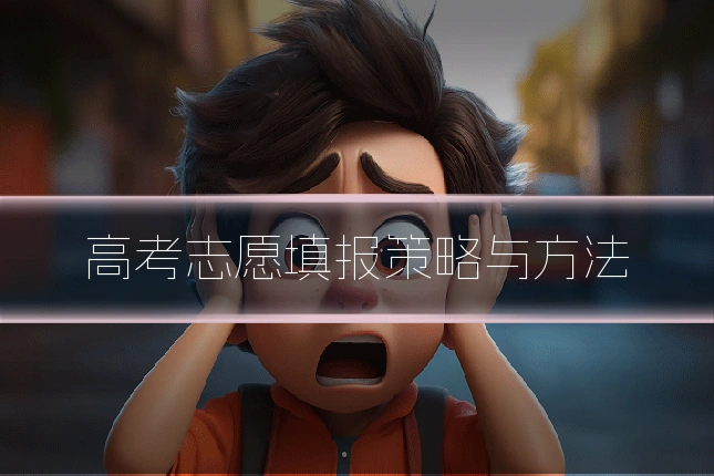 高考志愿填报策略与方法