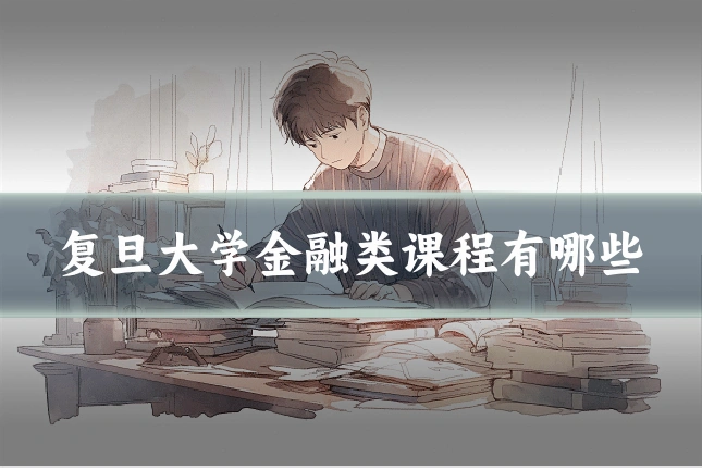 复旦大学金融类课程有哪些