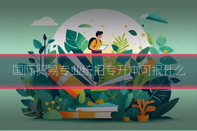 国际贸易专业统招专升本可报什么